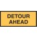 Temporary Traffic Control Sign Detour Ahead 1200x600mm C1 Ref