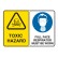 Toxic Hazard / Full Face Respirator Must Be Worn