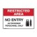 Restricted Area Sign - No Entry, Authorised Personnel Only