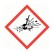 GHS Exploding Bomb Pictogram, Sheet of 40 Labels