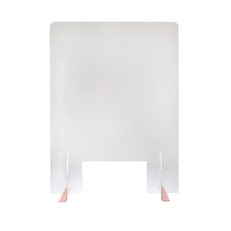 Acrylic Sneeze Guard with Stands, 600 x 800 mm