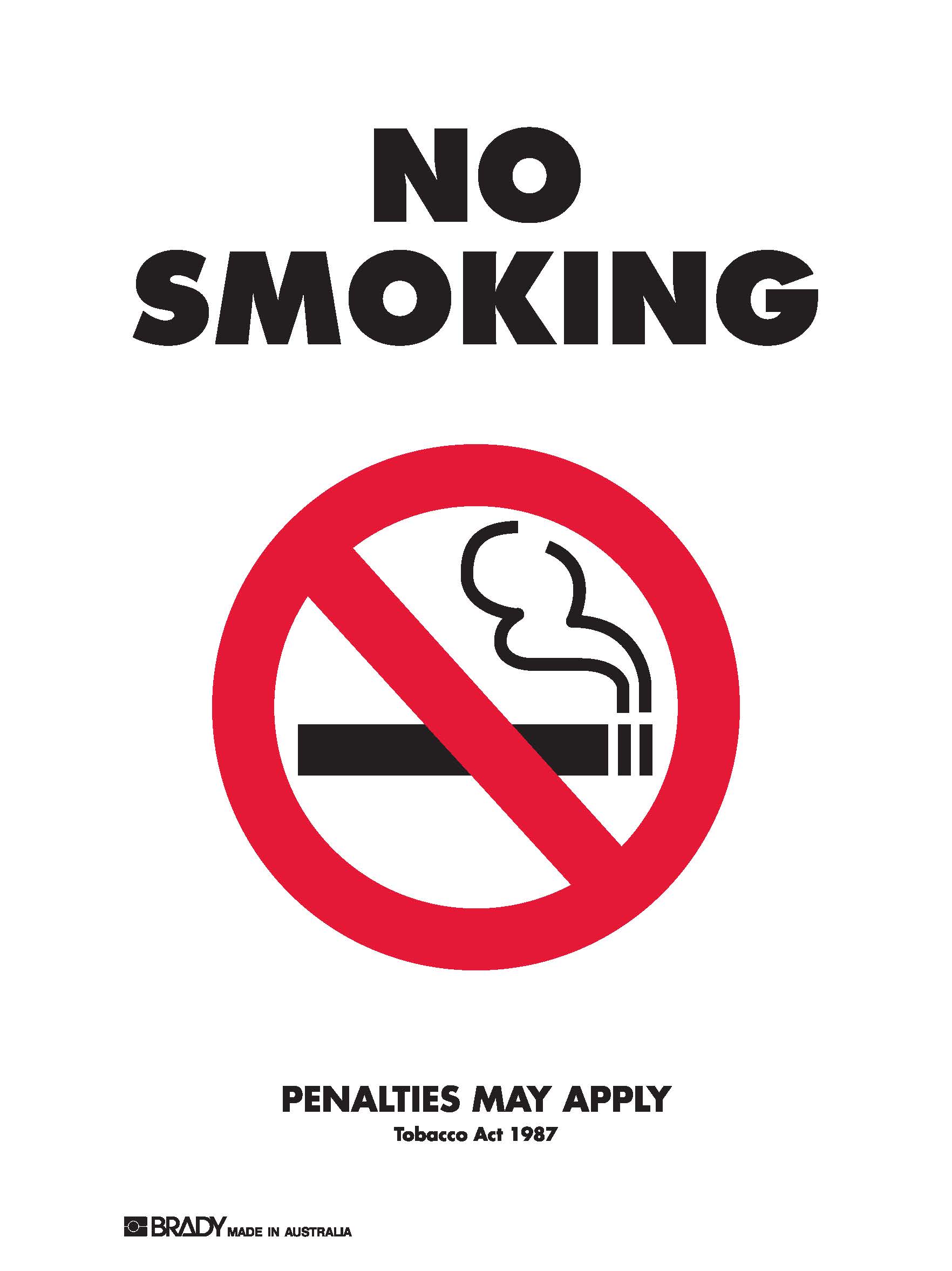 VIC NO SMOKING PENALTIES MAY APPLY